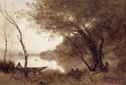 Corot Camille Le Batelier de Mortefontaine